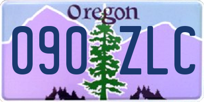 OR license plate 090ZLC