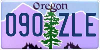 OR license plate 090ZLE