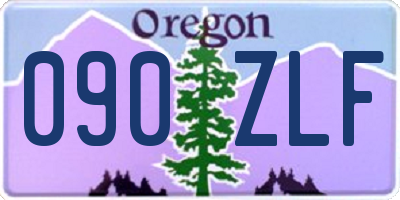 OR license plate 090ZLF