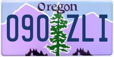 OR license plate 090ZLI