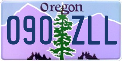 OR license plate 090ZLL