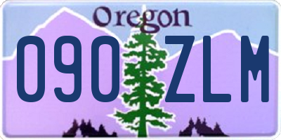 OR license plate 090ZLM