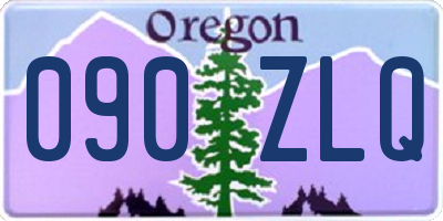 OR license plate 090ZLQ