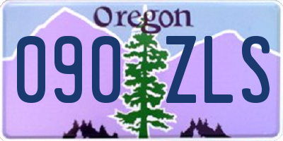 OR license plate 090ZLS