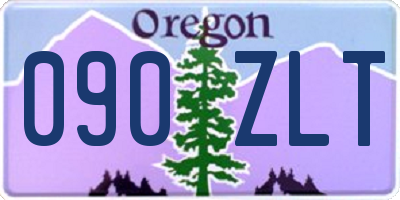 OR license plate 090ZLT