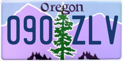 OR license plate 090ZLV