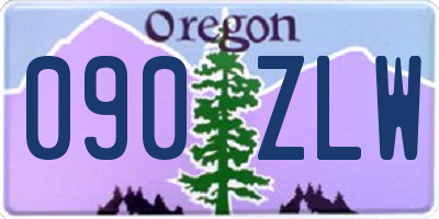 OR license plate 090ZLW