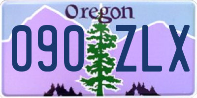 OR license plate 090ZLX