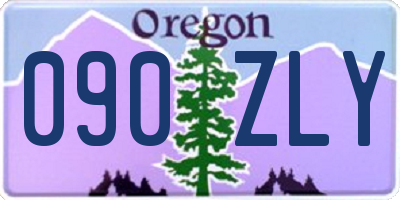 OR license plate 090ZLY