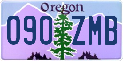 OR license plate 090ZMB