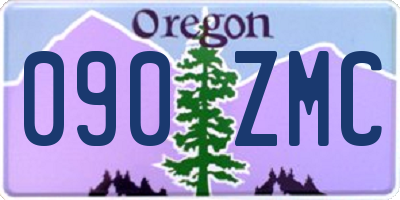 OR license plate 090ZMC