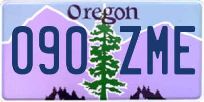 OR license plate 090ZME