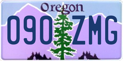 OR license plate 090ZMG