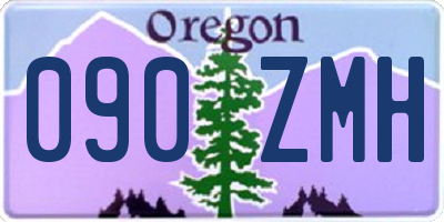 OR license plate 090ZMH