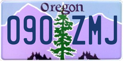 OR license plate 090ZMJ
