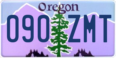 OR license plate 090ZMT