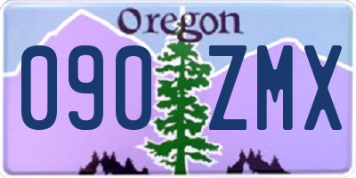 OR license plate 090ZMX