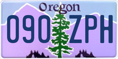 OR license plate 090ZPH
