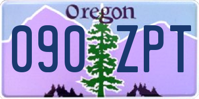 OR license plate 090ZPT