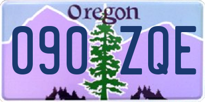 OR license plate 090ZQE