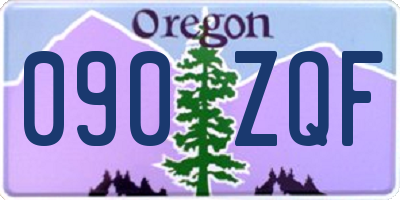 OR license plate 090ZQF