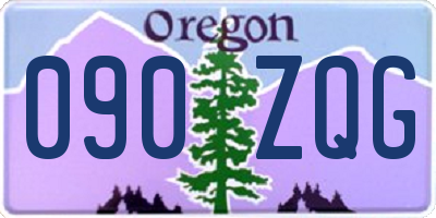 OR license plate 090ZQG