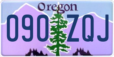 OR license plate 090ZQJ
