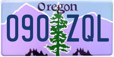 OR license plate 090ZQL