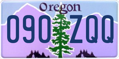 OR license plate 090ZQQ