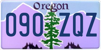 OR license plate 090ZQZ
