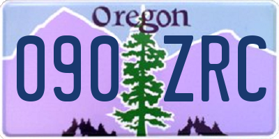 OR license plate 090ZRC
