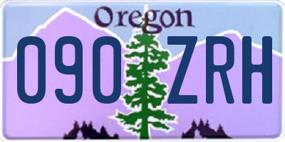 OR license plate 090ZRH