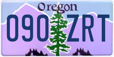 OR license plate 090ZRT