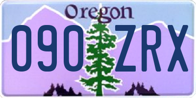 OR license plate 090ZRX