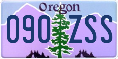 OR license plate 090ZSS