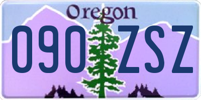OR license plate 090ZSZ