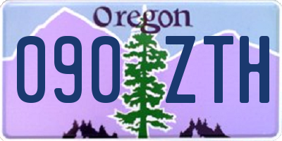OR license plate 090ZTH