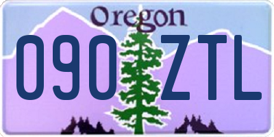 OR license plate 090ZTL