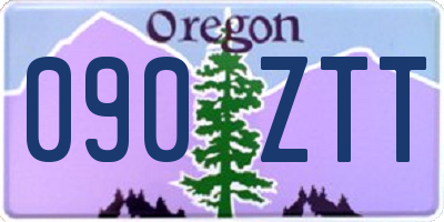 OR license plate 090ZTT
