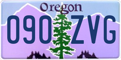 OR license plate 090ZVG