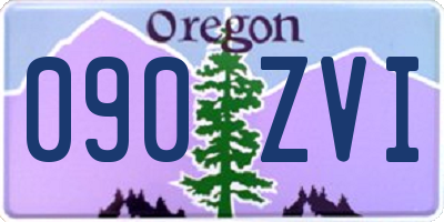 OR license plate 090ZVI