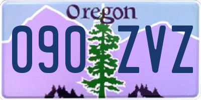 OR license plate 090ZVZ