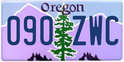 OR license plate 090ZWC