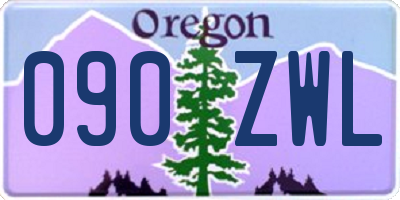 OR license plate 090ZWL