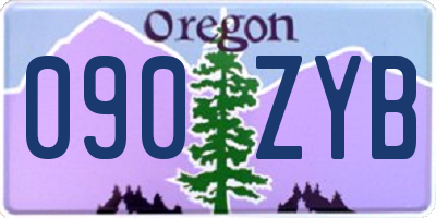 OR license plate 090ZYB
