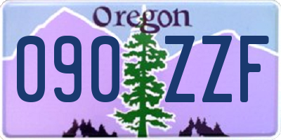 OR license plate 090ZZF