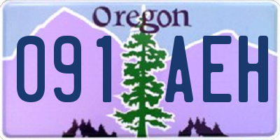 OR license plate 091AEH