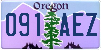 OR license plate 091AEZ