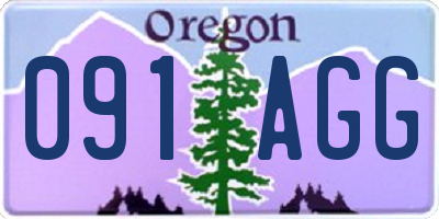 OR license plate 091AGG