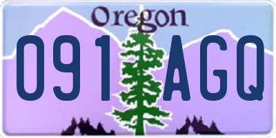 OR license plate 091AGQ